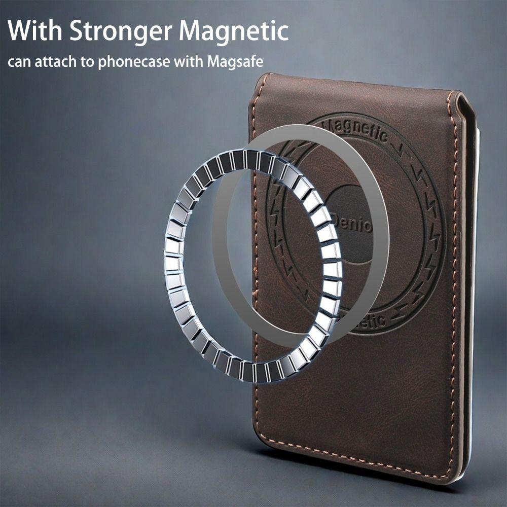 For Magsafe Wallet Phone Card Holder Magnetic Foldable Mobile Phone Stand Leather Anti-theft for iPhone 16 15 14 13 12 Pro Max