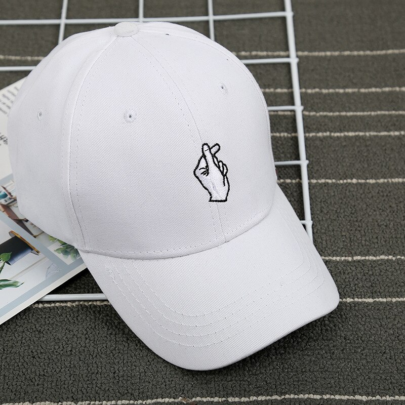 Baseball Cap Geborduurd Liefde Cap Liefhebbers Cap Unisex Outdoor Sport Cap: white