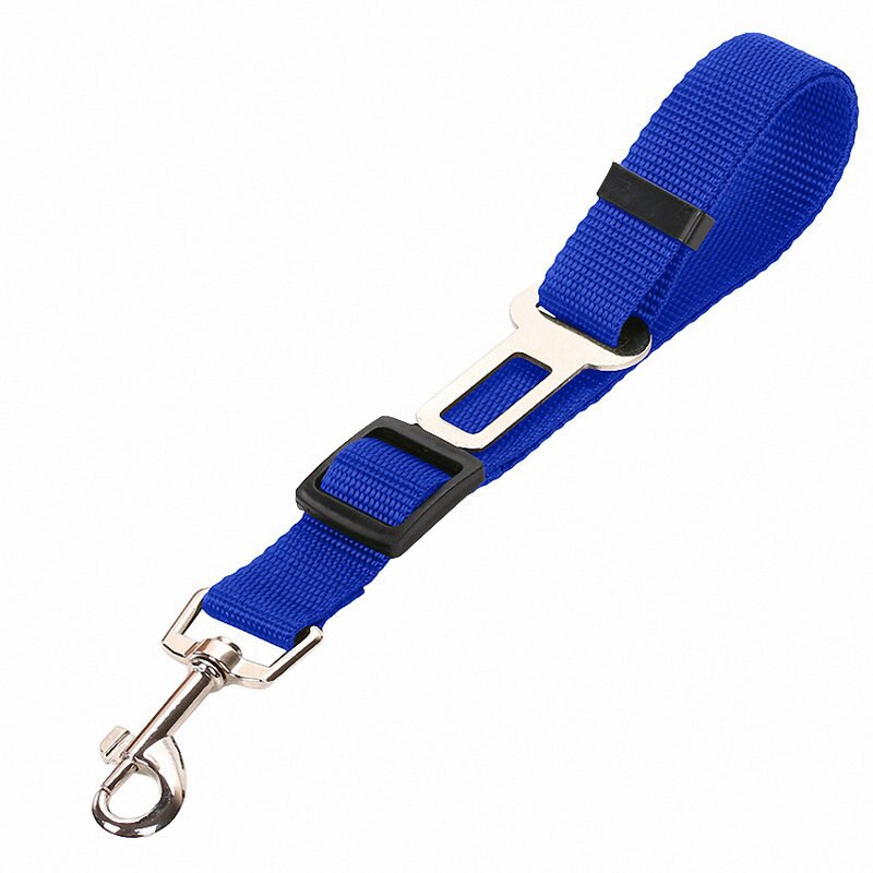 Hond Autostoel Riemen Harnas Voertuig 1pcs Puppy Verstelbare Leider Clip Hond Levert Veiligheid Huisdier Producten: Blauw