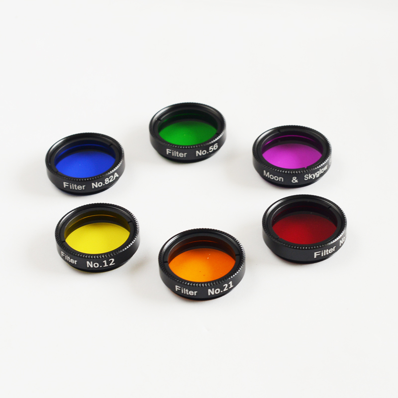 Accesorios de telescopio astronómico, lente de filtro de nebulosa, filtro de Luna para ocular de 1,25 pulgadas/31,7mm, versión mejorada, lentes más grandes
