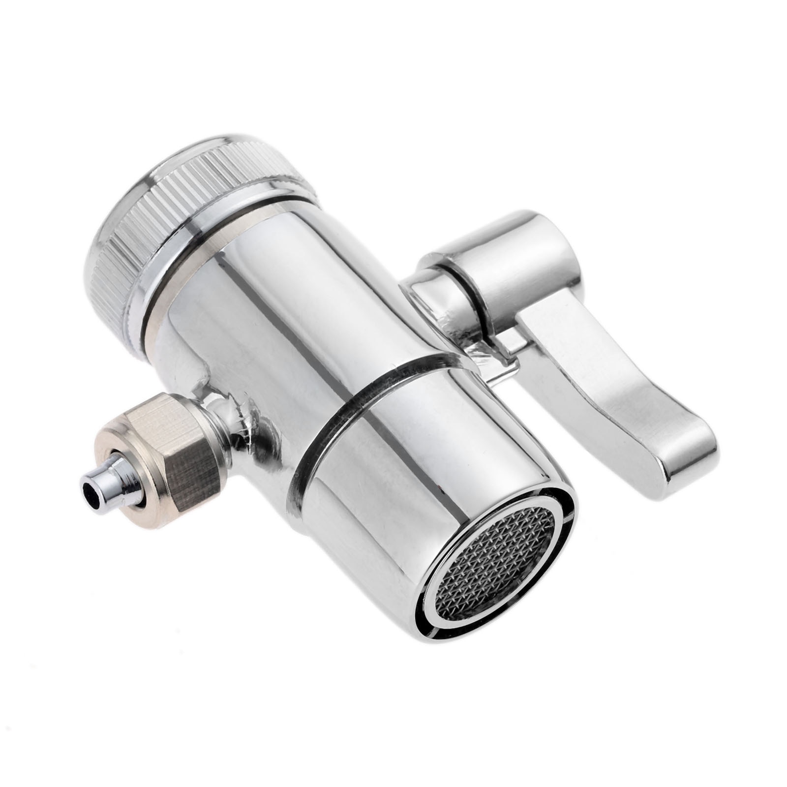 1pc adaptador torneira desviador válvula contador superior filtro de água 1/4 Polegada 3/8 Polegada conector do tubo para ro sistema purificador água