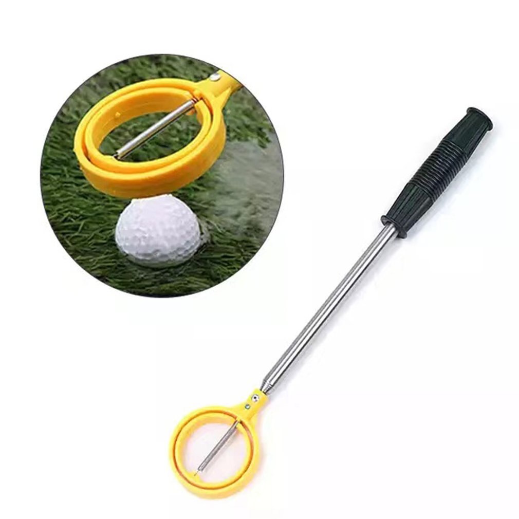 Telescopic Golf Ball Catcher Retractable Golf Ball Catcher Automatic Lock Scoop Catcher Golf Pickup Tool