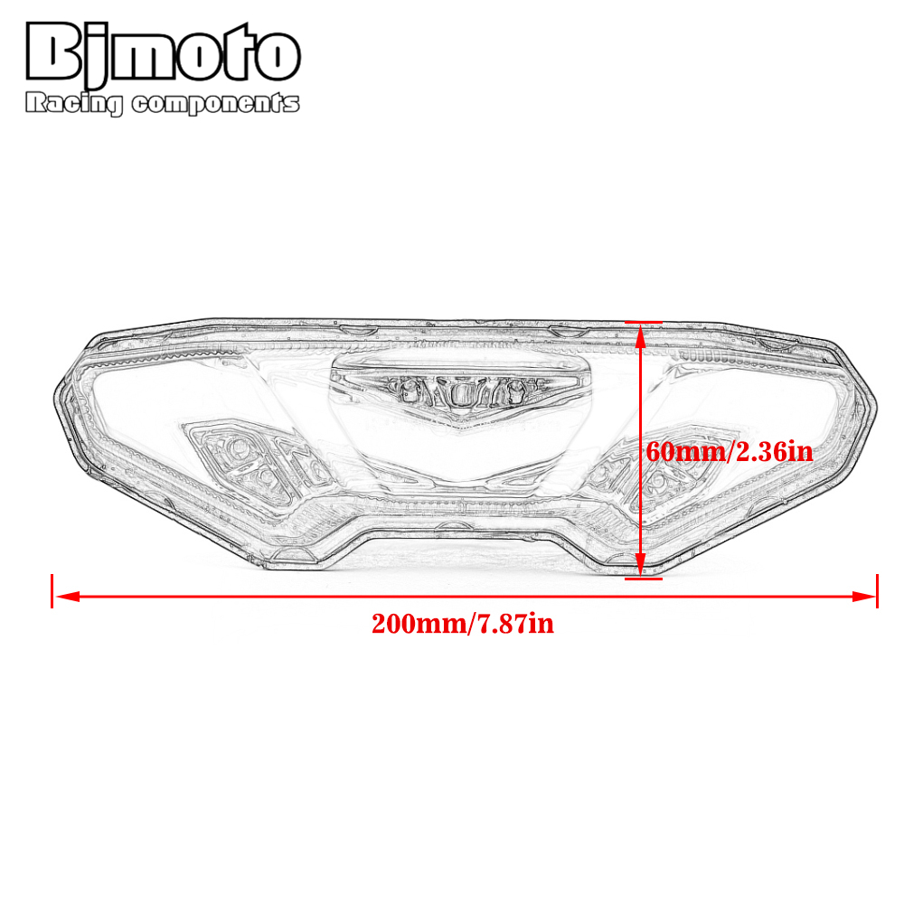 MT9 FZ09 Motorcycle Integrated Tail Light Turn Signals Brake LED Lamp For YAMAHA MT-09 FZ-09 FJ-09 MT-10 FZ-10