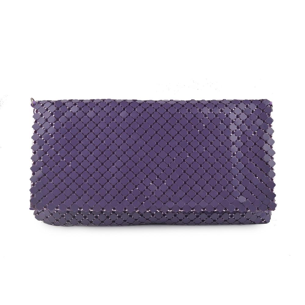 Women's Handbags and Purses Royal Blue Purple Aluminum Evening Party Clutch Bags Ladies Casual Girls Day Clutches Retro