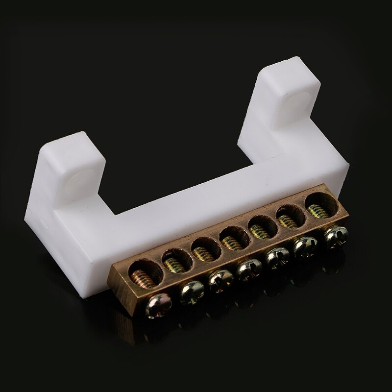 7 Positions Electric Cable Connector Screw Barrier Terminal Strip Block Bar QXNB