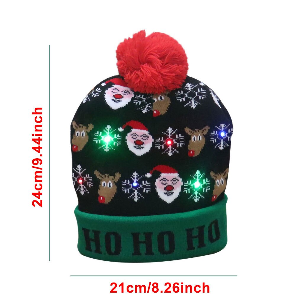 LED Licht-hoch Weihnachten Hüte Weihnachten Santa Hütte Lichter Blinkende Kappe Herbst Winter Hütte Für Frauen Und Männer neue Jahr Dekoration