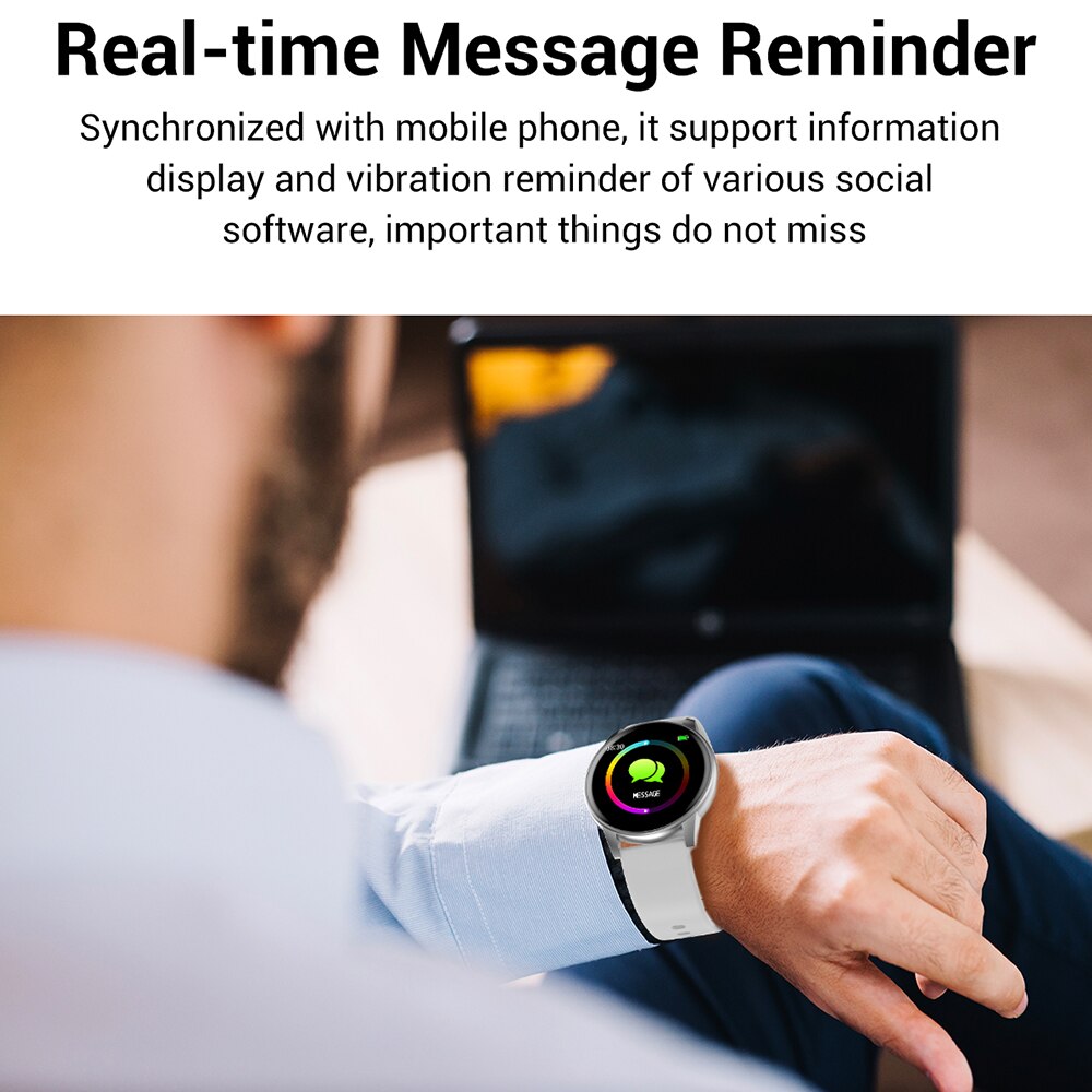 Geekbes G5 Bluetooth Slimme Horloge 1.3 Inch Mannen Vrouwen Sport Horloge Hartslagmeter Pk Q8 Q9 Iwo 8 9 smartwatch Fitness Tracker