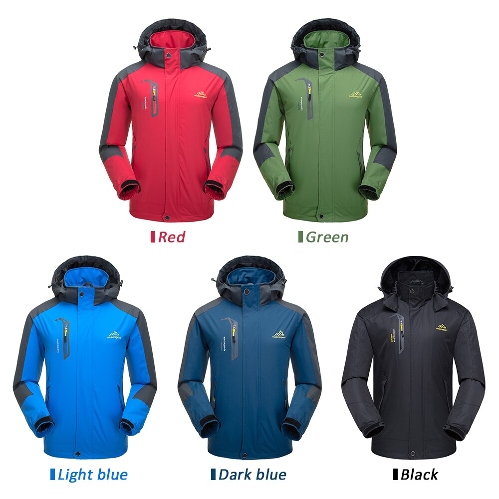 Lixada Mannen Winter Thermische Winddicht Fietsen Jacket Regenjas Sportkleding Outdoor Wandelen Fietsen Sport Afneembare Voor Mannen