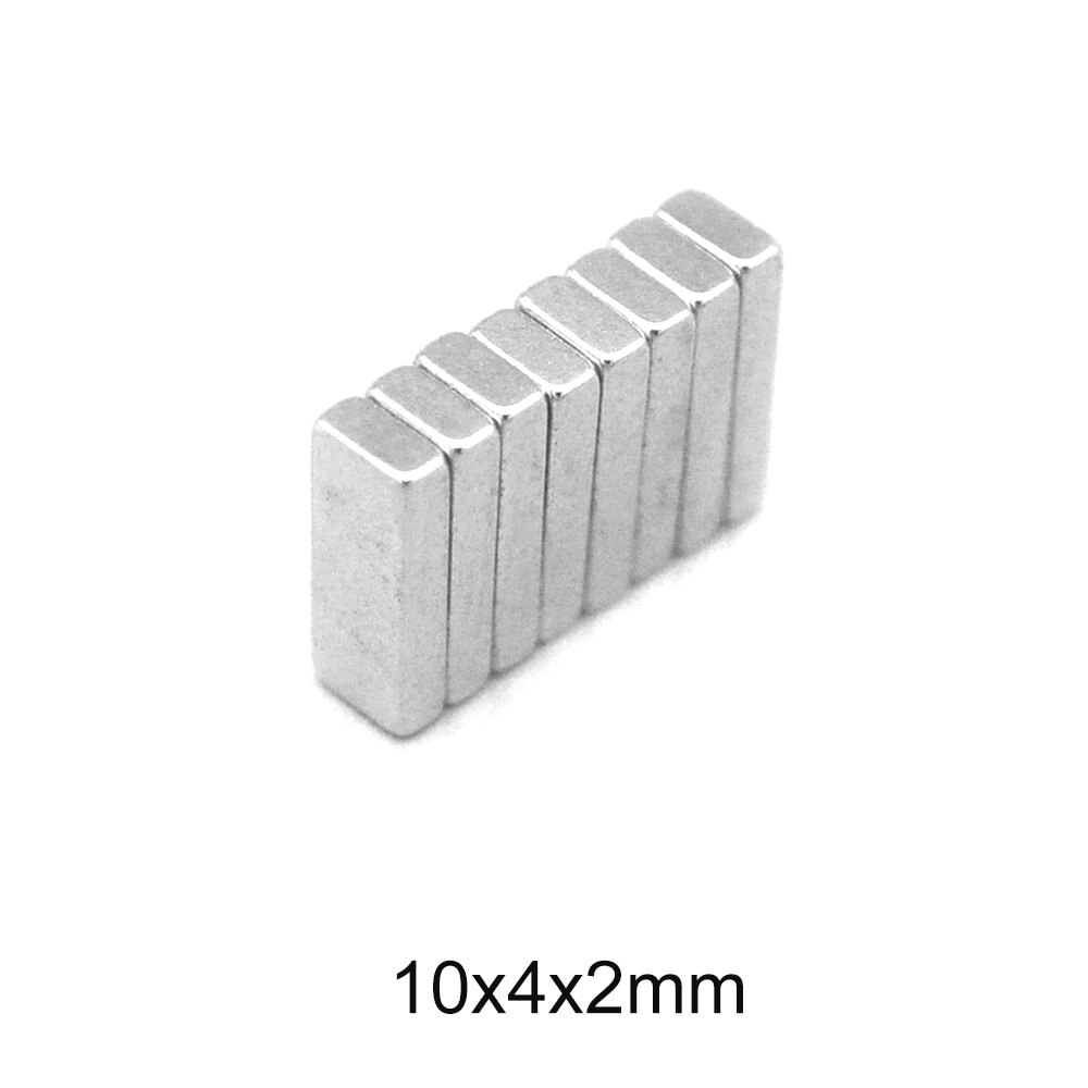 20 ~ 600 st 10 x 4 x 2 sällsynt jordartsmagnet stark  n35 10mm x 4mm blockmagneter 10 x 4 x 2mm permanent neodymmagnetark 10*4*2 mm