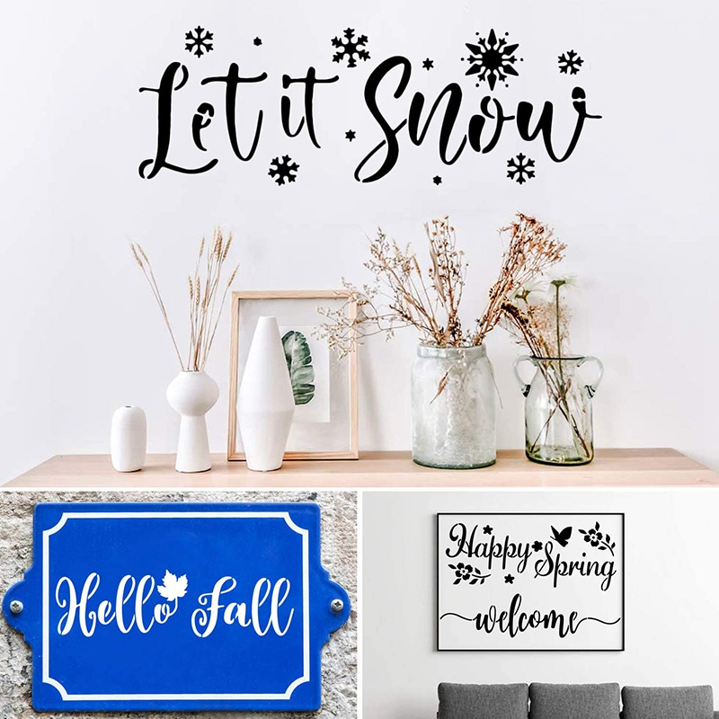 27PCS Welcome Stencils, Welcome Open Closed Signs ... – Grandado