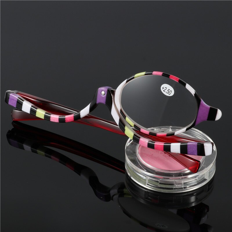 Olnylo vergrootglazen roterende make-up leesbril opvouwbare bril presbyopie algemeen  +1.0 +1.5 +2.0+2.5+3.0+3.5+4.0