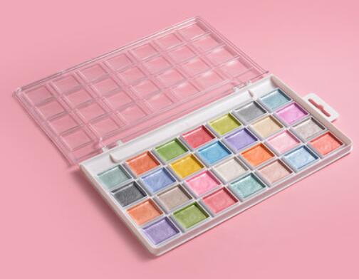 Juego de pinceles de acuarelas para principiantes, pincel portátil de hasta 120 colores, suministros de arte para dibujo: 28 colors