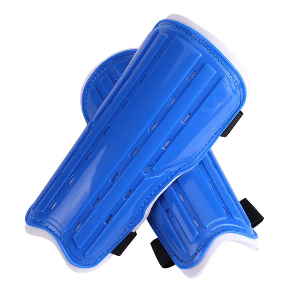 Treinamento de absorção de choque shin guard eva mangas protetor bezerro ultra leve correias almofadas placa futebol leggings suporte respirável: Azul