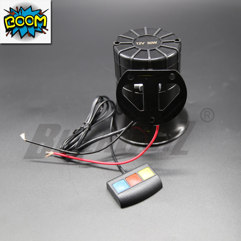 Bocina de coche con 3 tonos de sirena para Moto, altavoz de 12V, alarma de coche, sonido
