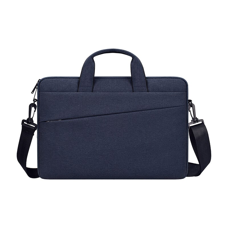 Portable Shoulder Bag Laptop Case for Notebook 13.3 14 15 inch Waterproof Handbag for Macbook Acer ASUS Xiaomo hp: ST03S Dark blue / 15.6-inch