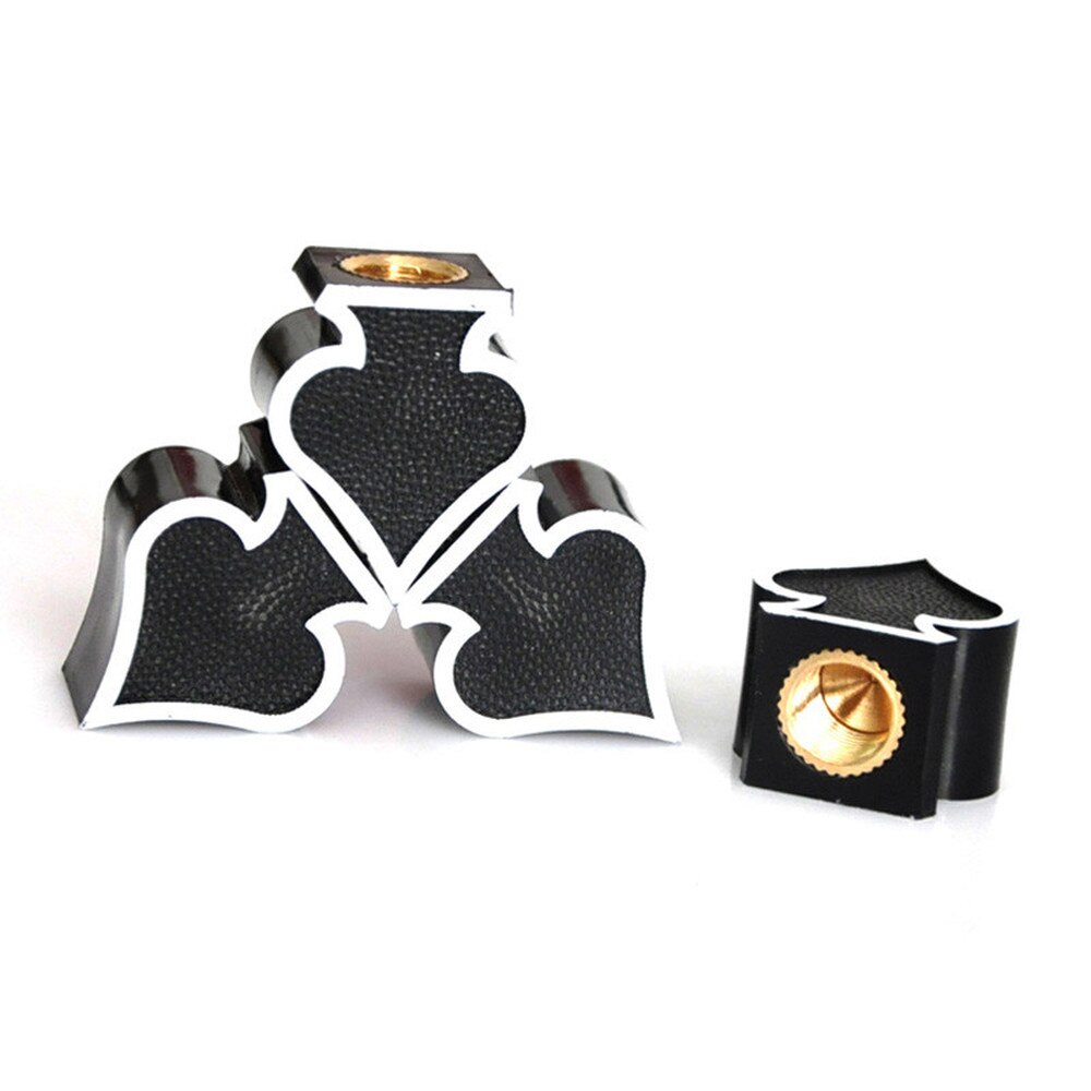 ZZTZZ 4Pcs/lot Universal Moto Bike Car Tires Wheel Valve Cap Dust cover Car Styling for Universal Cars Motorcycle Decorative: Black