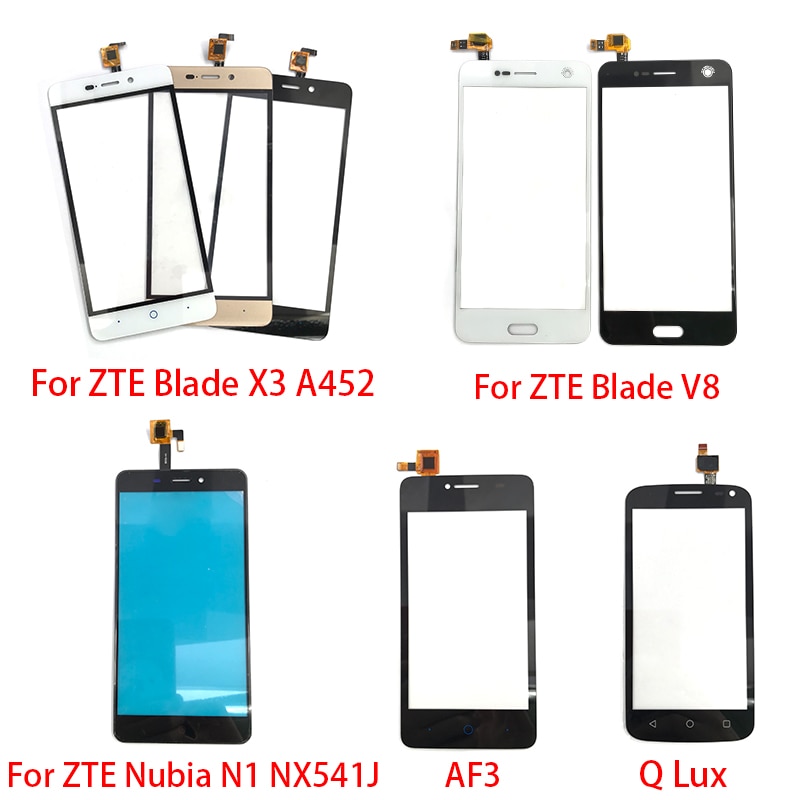 Touch Screen For ZTE Blade AF3 V8 X3 Blade D2 T620 A452 Nubia N1 NX541J Q Lux Touch Screen Digitizer Sensor Panel
