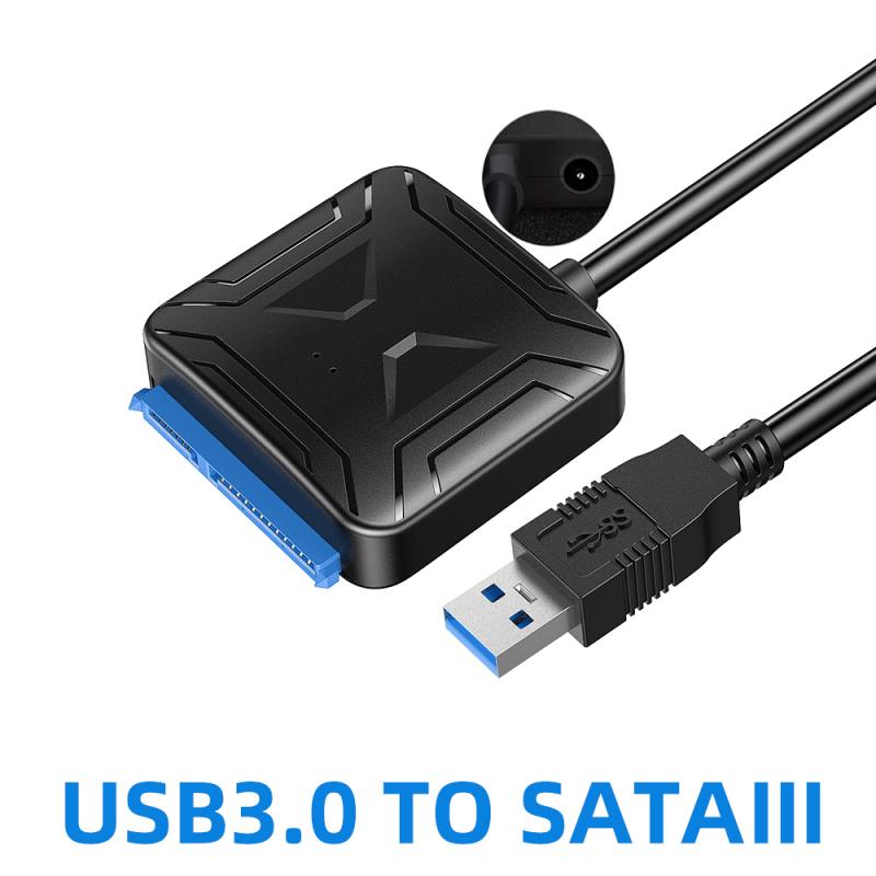 USB SATA 3.0 Cable Sata To USB 3.0 /2.0 Adapter UP To 6 Gbps Support 2.5 /3.5 Inch External SSD HDD Hard Drive 22 Pin Sata III