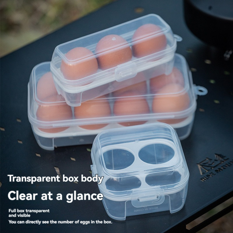 Caja de almacenamiento de huevos con tapa, refrigerador de cocina, caja de huevos, estante para gotas de huevos, organizador de huevos para nevera, bandeja para huevos de rejilla 3/4/8
