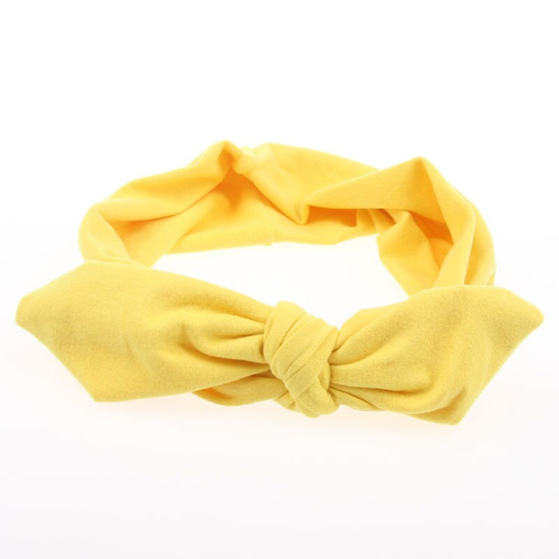Accessoires cheveux outils noir élastique lapin Style capote torsadée nœud anneau de cheveux large extensible cheveux corde filles Style: Jaune