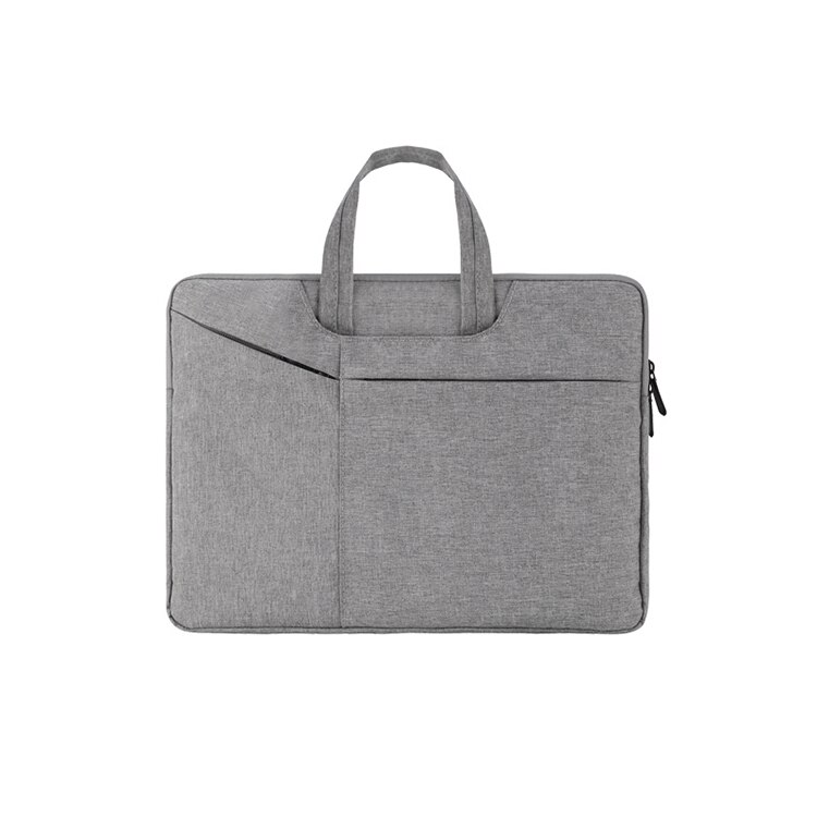 13,3 14 15 15,6 zoll Computer Laptop Tasche Aktentasche Handtasche für Dell Asus Lenovo HP Acer Macbook Air Pro Hülse beutel Fall: Grau / 15,6-zoll