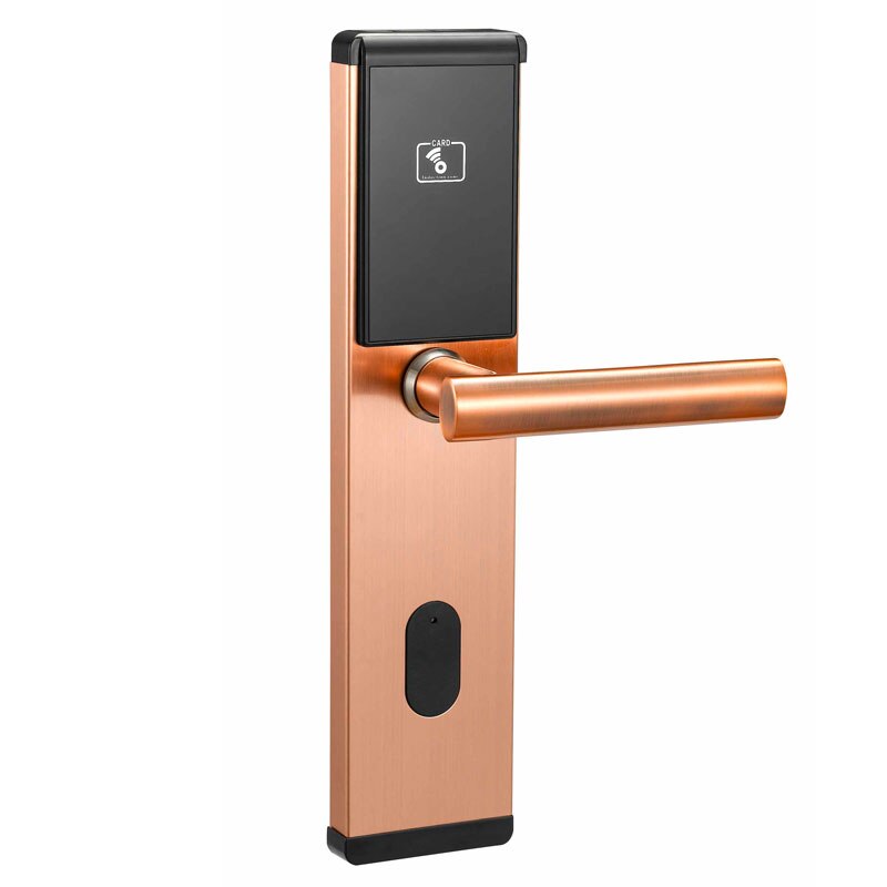 Digital security keyless entry home door locks rfid locks for office/ hotel: copper