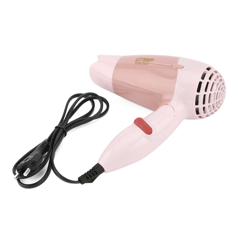 Mini Hair Dryer 1000W Wind Low Noise Foldable Electric Hair Blower Hair Salon Styling Tools for Travel Home Use GW-662