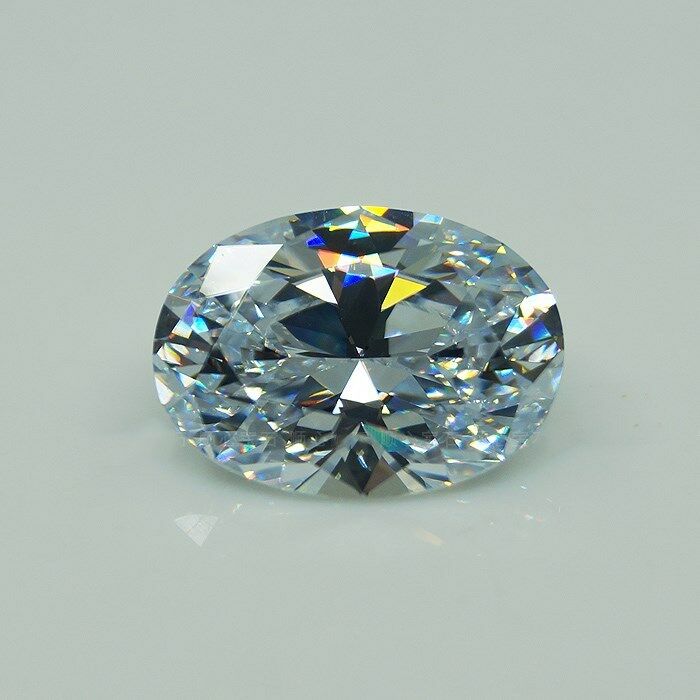 Gemas de circonita AAA de zafiro blanco, gemas sueltas de corte ovalado de 30 CT, 15x20MM,