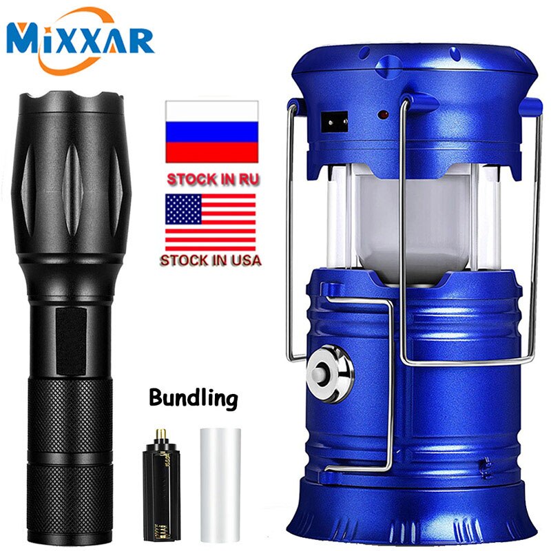 ZK20 LED Solar- Leistungsstarke Taschenlampen Tragbare Taschenlampe Wiederaufladbare Hand Lampe Camping Laterne Zelt Notfall Licht: C