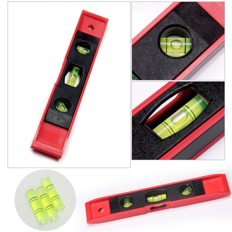 Regla de nivel de burbuja magnética, herramienta de medición de nivel de burbuja Vertical/Horizontal/45 grados, 230mm, 9,06 pulgadas
