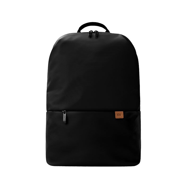 Original xiaomi backpack simple casual backpack 20L bag large capacity men and women 450g ultra light waterproof laptop backpack: black