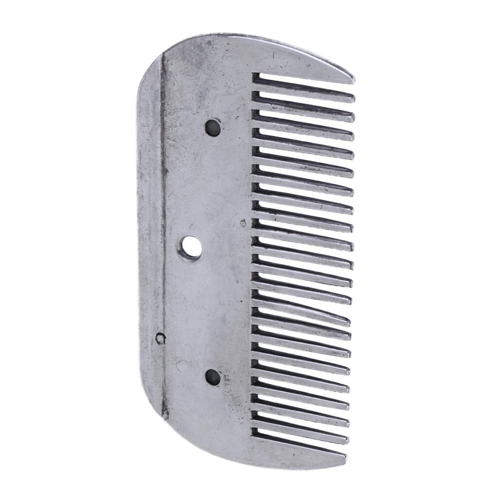 Stainless Steel Rustless Pony Horse Grooming Comb Equestrian Tools