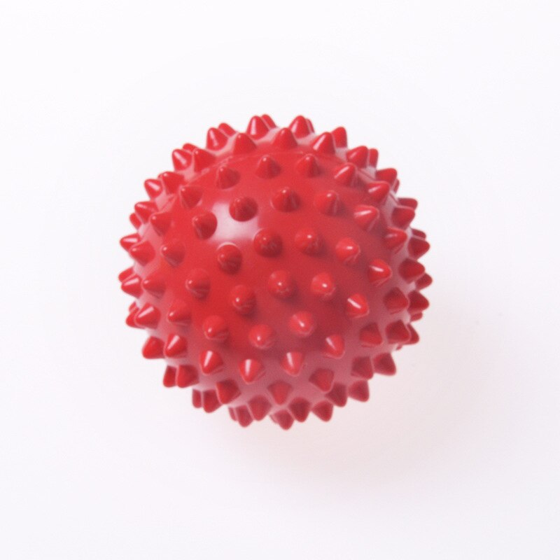 Durable PVC Spiky Massage Ball Trigger Point Sport Fitness Hand Foot Pain Relief Plantar Fasciitis Reliever Hedgehog 7cm Balls: Red