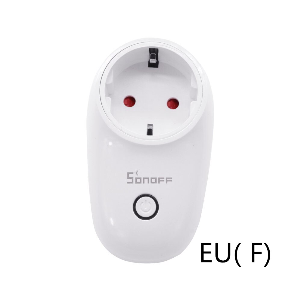 Sonoff S26 WiFi Smart Socket Plug UK/EU Wireless Power Sockets Smart Home Relay Switch Wireless Remote Control Work With Alexa: EU-TYPE-F