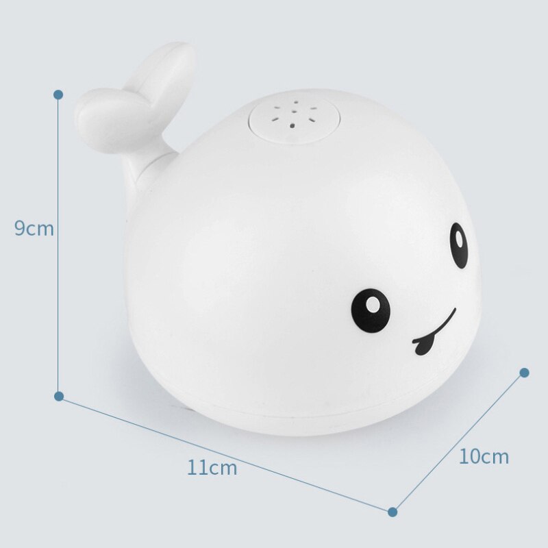 Bébé Jouets De Bain Baleine Fontaine Boule De Bain avec Musique Légère LUMIÈRE LED L'électricité Jouets