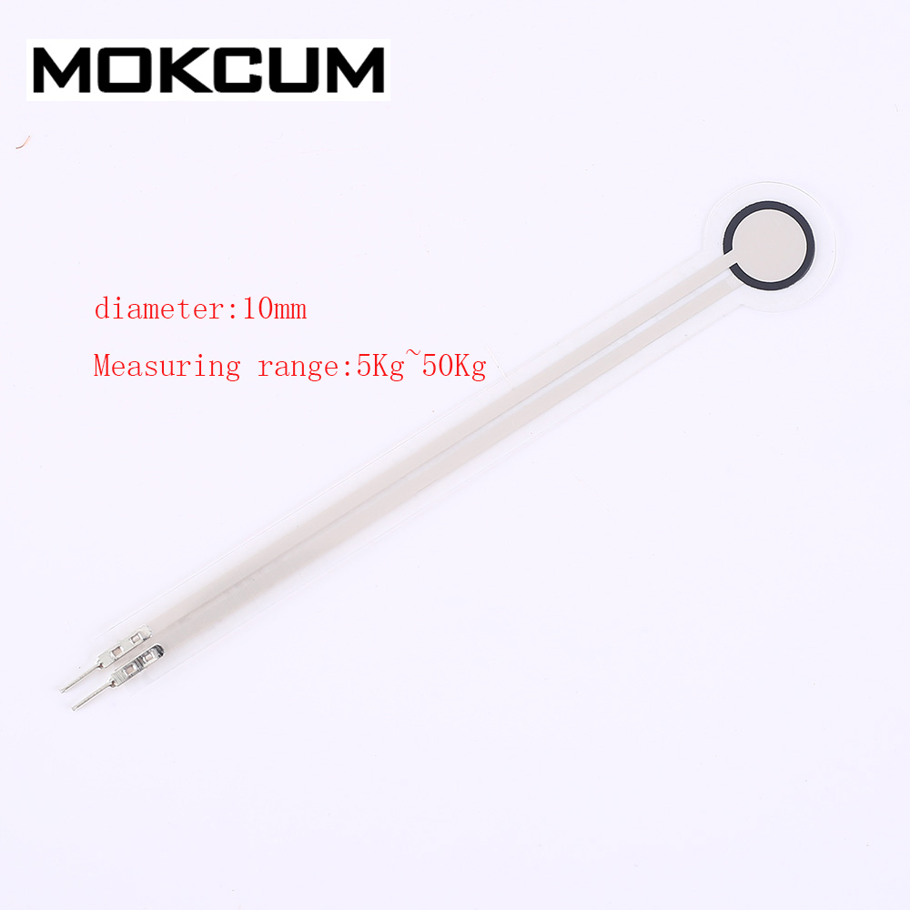 5kg-50kg Resistive Film Pressure Sensor 10mm Flexible Force Sensitive Resistor for Robot Wearable Device