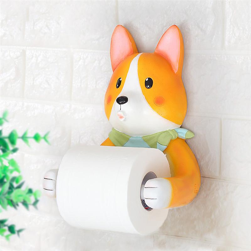 1Pc Corgi Toiletpapier Houder Papier Rolhouder Opknoping Magazijnstelling