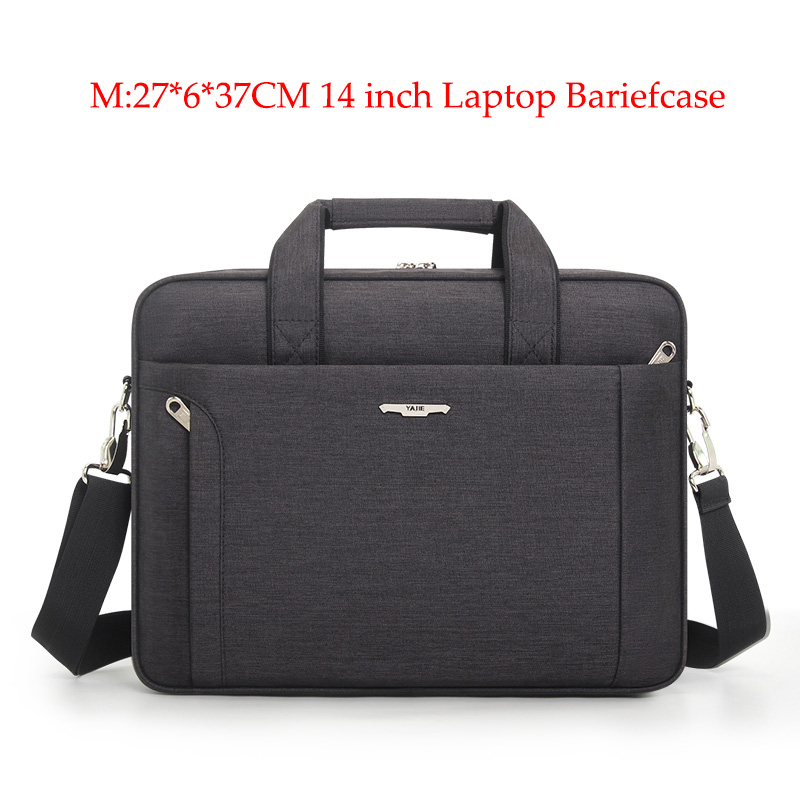 Large Capacity Men Women Laptop Handbag Travel Briefcase Bag Bussiness Notebook Bag for 14 15.6 Inch Laptop Bag: Black-M SIZE