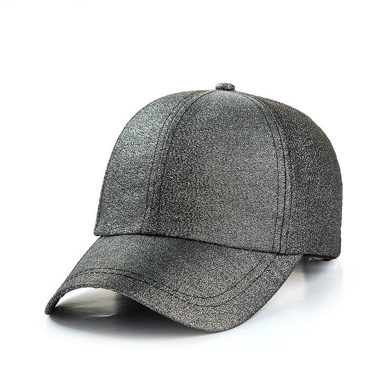 Casquette de Baseball à paillettes pour femmes, casquette Hip Hop, paillettes, chapeaux en coton pour hommes, chapeau pour l'extérieur: Dark grey