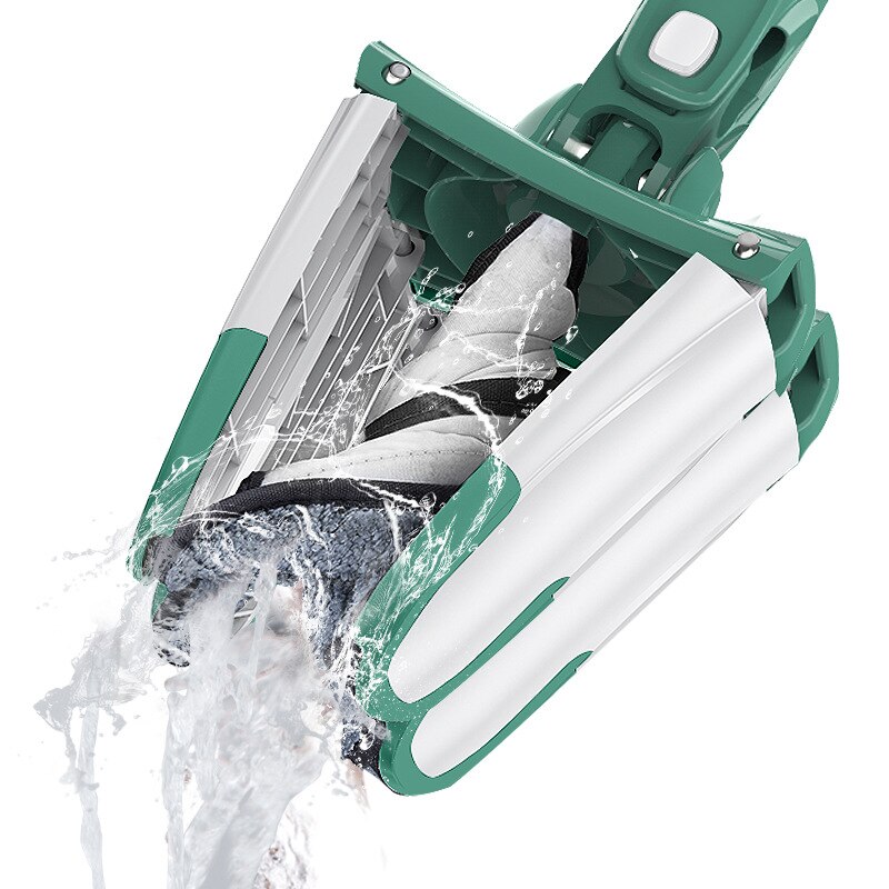 Balai serpillière plat de type X, outil de nettoyage ménager sans les mains, serpillière paresseuse, serpillière à 360 degrés