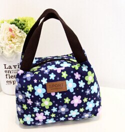 Koreaanse versie van de kleine frisse draagbare canvas handtas lunchtas handtas dames wilde stof mummie tas