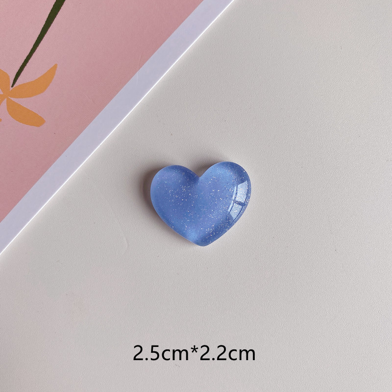 6 pçs glitter colorido coração amoroso ímã de geladeira foto placa de mensagem de parede quadro de avisos magnético decoração adesivos decoração de casa: Verde