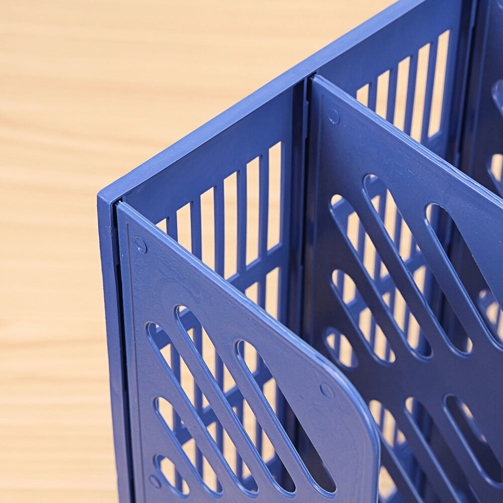 3 Sections Magazine File Stand Holder Home Office Document Storage Desk Organizer