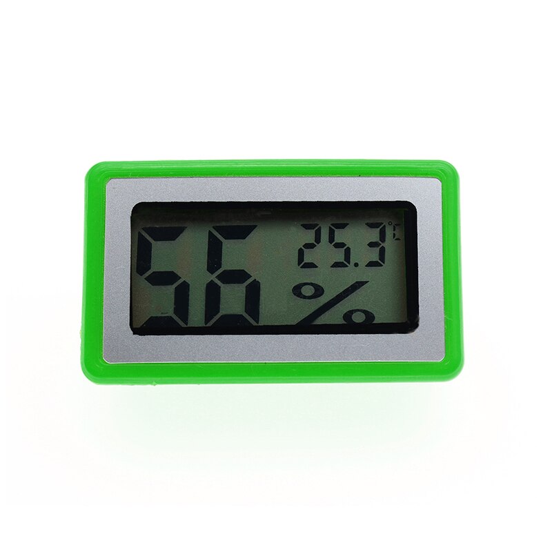 Digital Thermometer Hygrometer Temperature Humidity Monitor Gauge: Silver