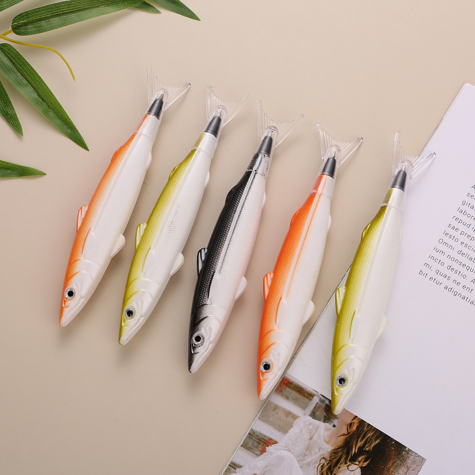 2Pcs Ozean Fisch Kugelschreiber 0,5mm Kreative Lustige Gel Stift Student Schule Büro Schreibwaren