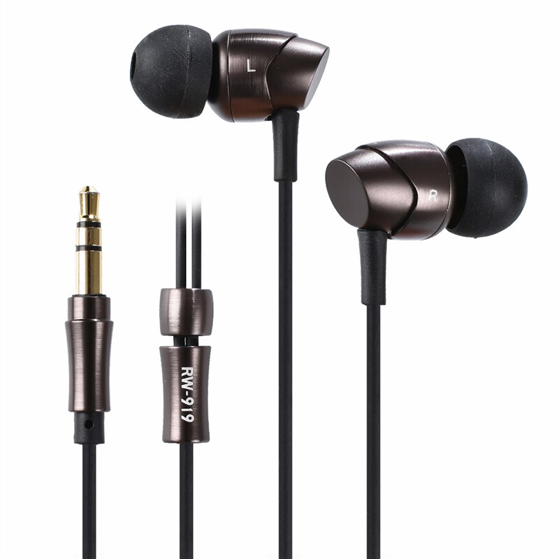 Yincrow RW-919 Dynamische Driver In Ear Oortelefoon Oordopjes Platte Hoofd Plug Oordopjes Oordopjes Metal Oortelefoon Headset MX500 Oordopjes