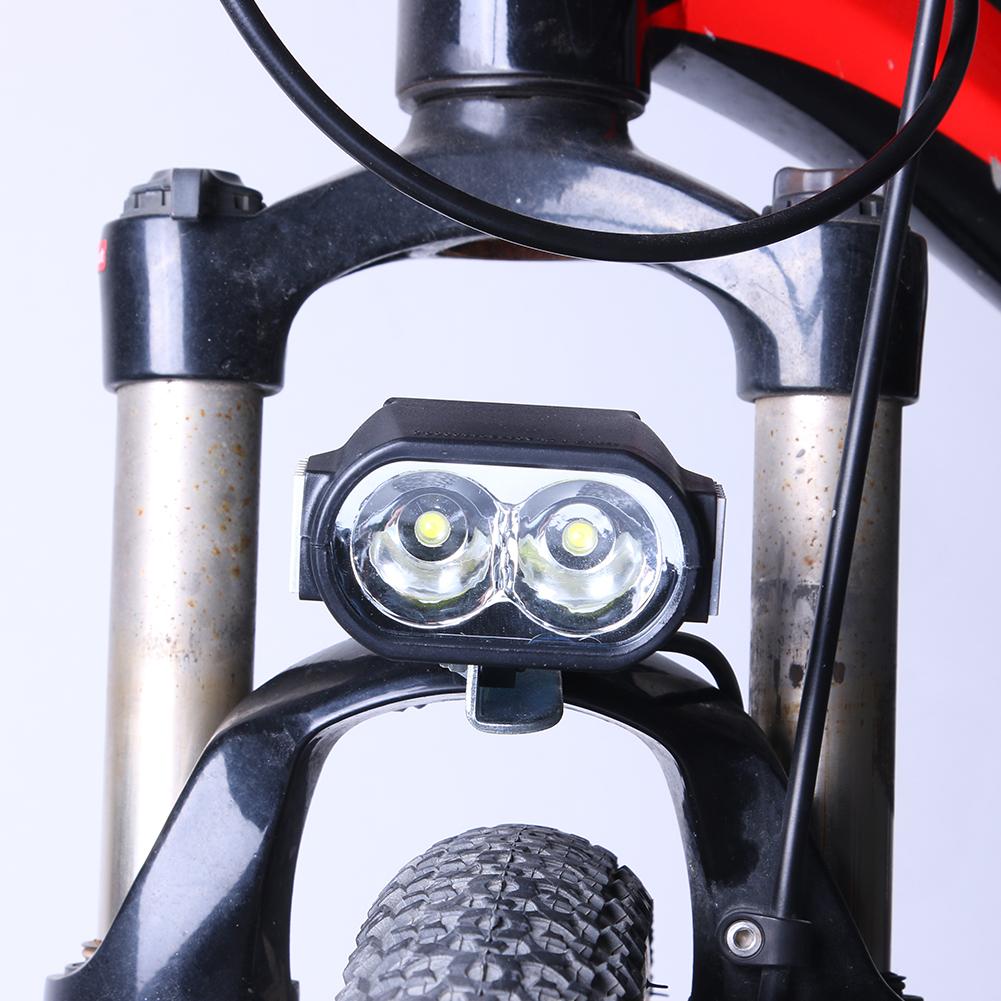 Faro LED para bicicleta eléctrica, 36V, 48V, 60V, Scooter Eléctrico, linterna para bicicleta, bocina, lámpara frontal, impermeable, faro de alta potencia para bicicleta eléctrica