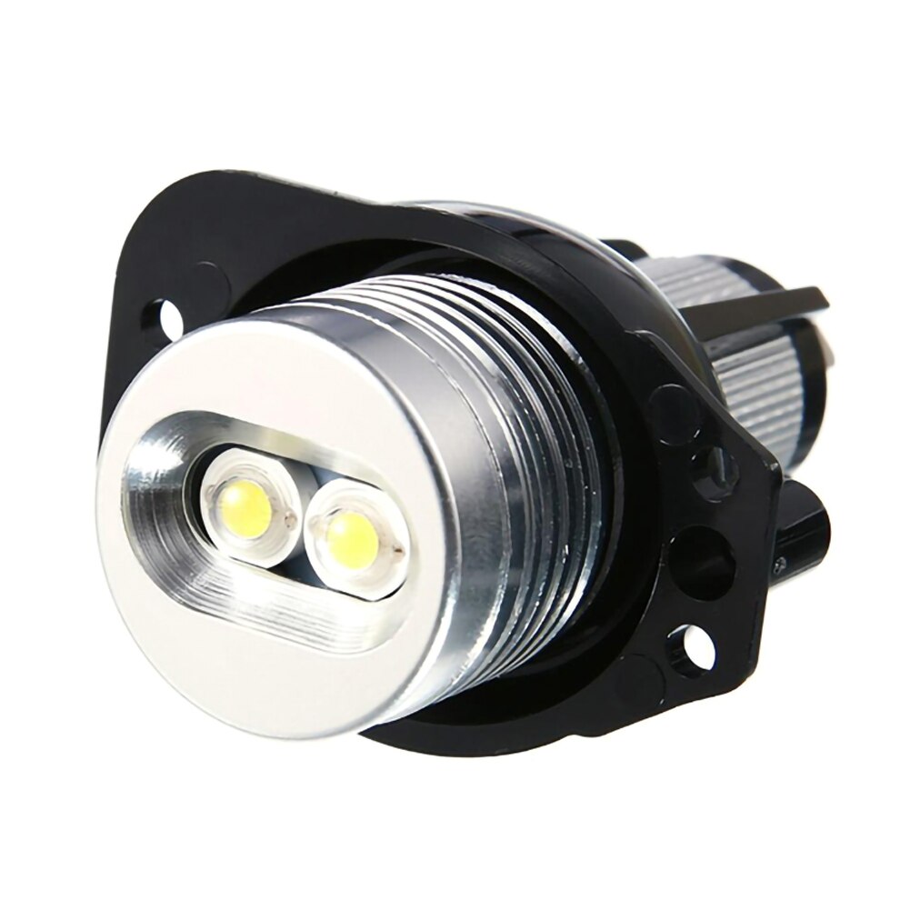 2 stk 20w/2 stk led forlygter angel eye halo ring pærer til bmw  e90 e91 05-08 kørelys hvid 12v biltilbehør