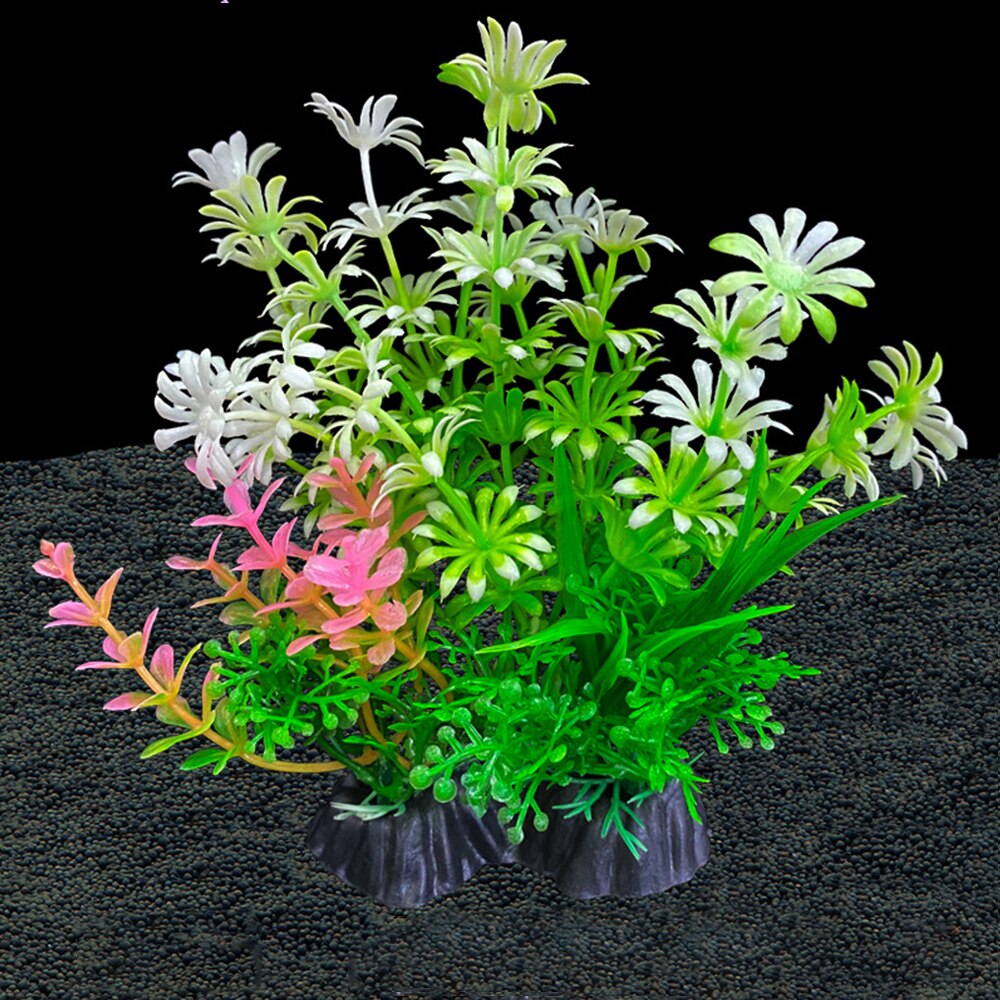 Simulatie kunstplanten decor water ornament plant aquarium 14cm decoratie: A12