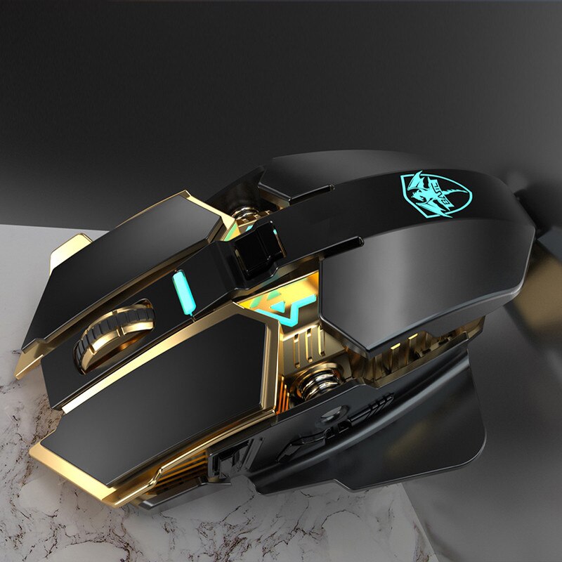 Ergonomic 2.4GHz Wireless Gaming Mouse Office Computer-Mause Laptop Optical 6400DPI For PC